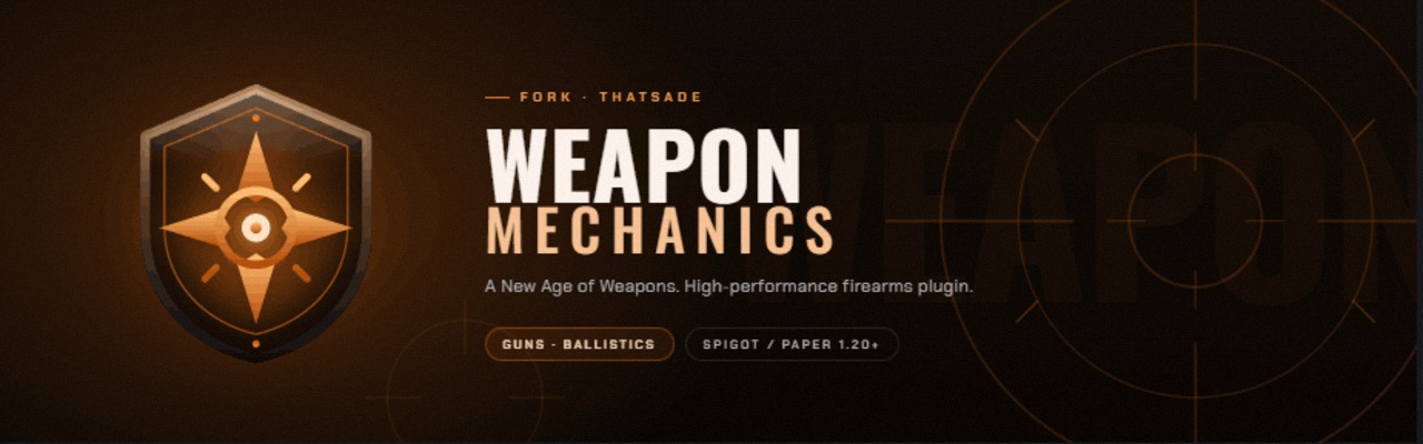 WeaponsMechanic Fork banner — custom combat mechanics